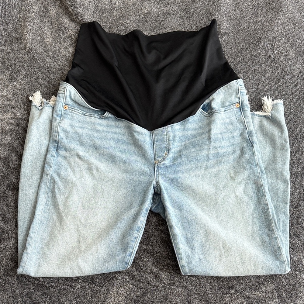 Light Blue Denim Maternity Jeans